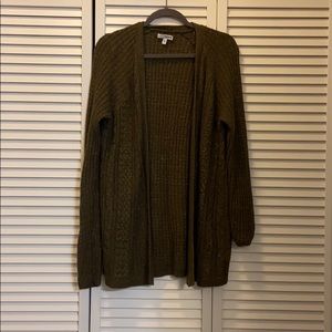 Sonoma Open Front Cable Knit Sweater
